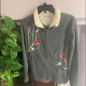 CROFT&BARROW Jacket with birds (SMALL)